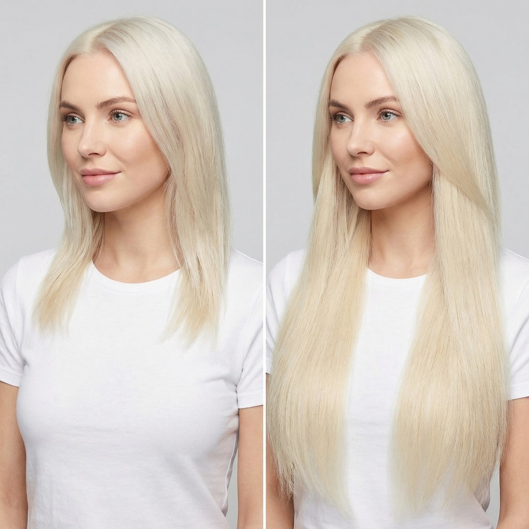 Fashiongirl Clip On Extensions - 65 cm - #60 Platinum Blonde (100g)