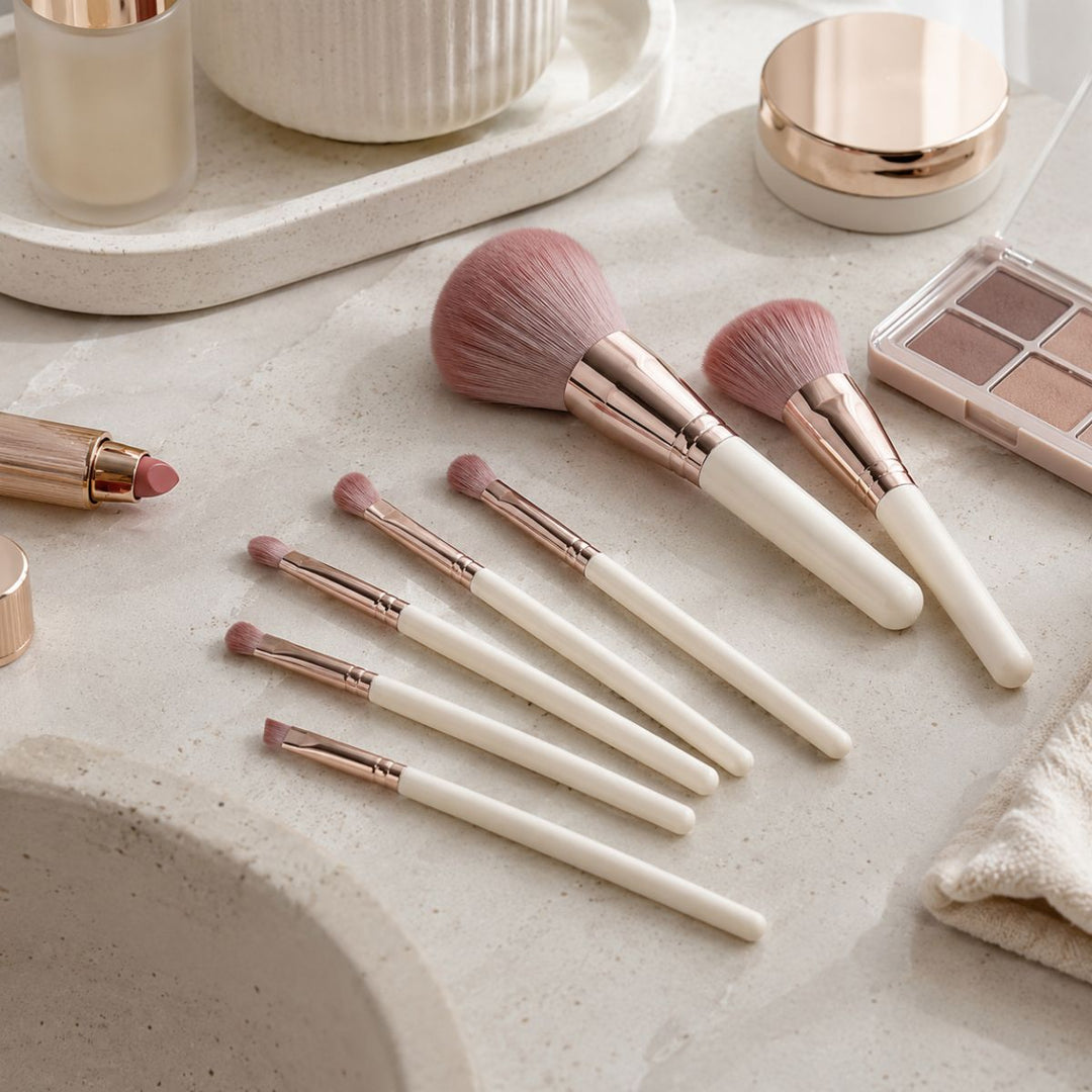 Technique PRO Dusty Magenta Make-up Pinsel Set - 7-teilig
