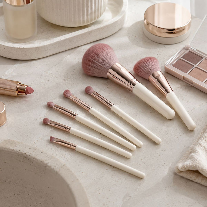 Technique PRO Dusty Magenta Make-up Pinsel Set - 7-teilig