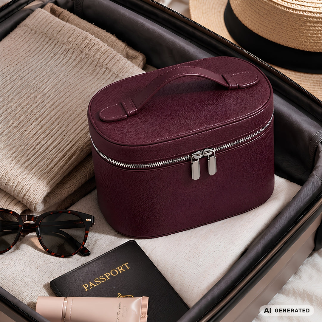 UNIQ Noemie Travel Beauty Case Organizer - Burgundy – image 7