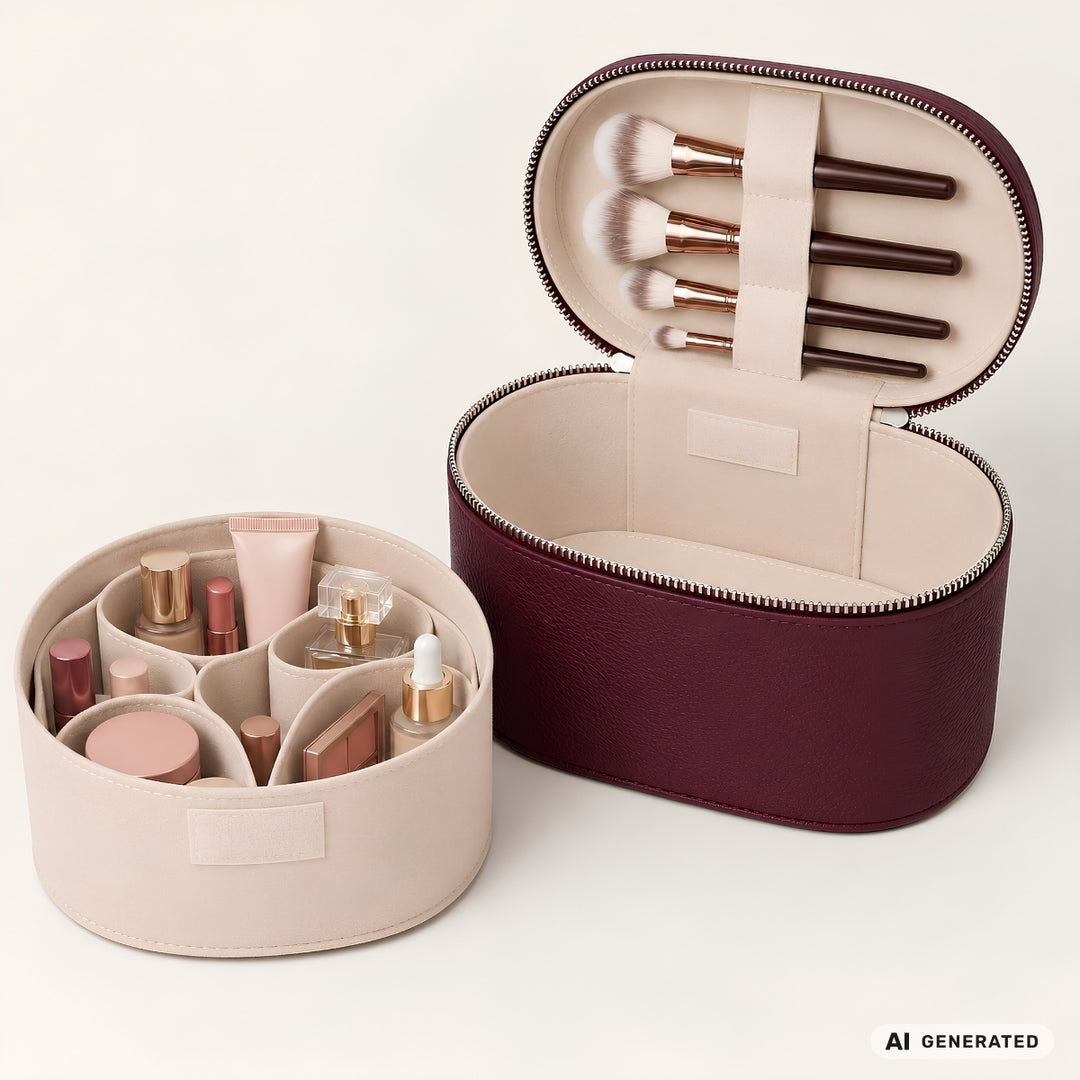 UNIQ Noemie Travel Beauty Case Organizer - Burgundy – image 8