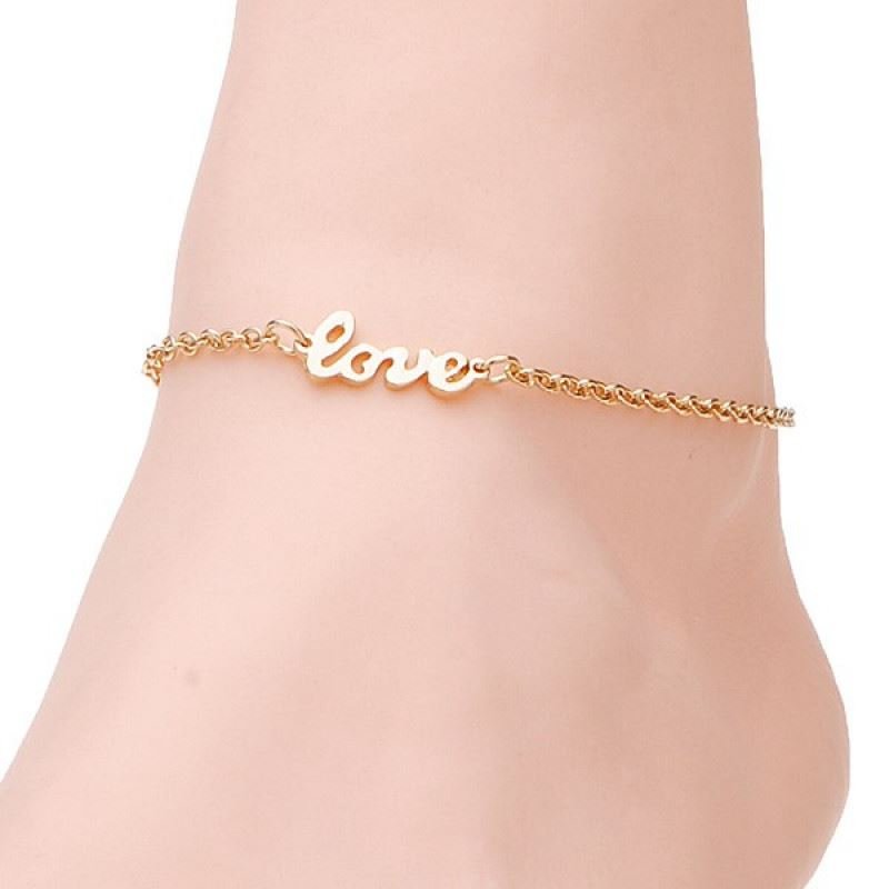 Ankle chain Love - | Fashiongirl