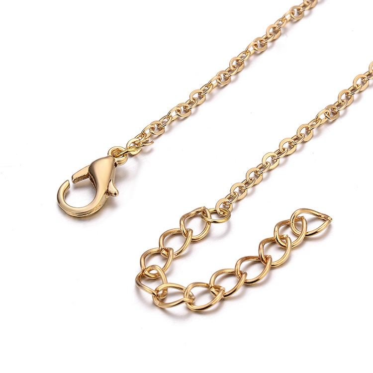 Ankle chain with heart, gold - | Fashiongirl