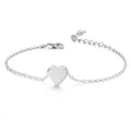 Ankle chain with heart, silver - | Fashiongirl