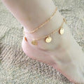 Fußkette mit runden Anhängern – | Fashiongirl