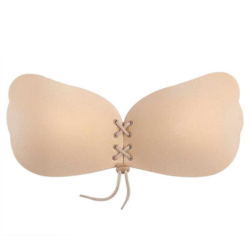 AVA Lift Up Strapless Self - fitting bra with lace - Beige - Shapewear | Fashiongirl