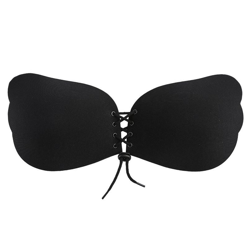 Ava Lift Up Strapless Self - fitting bra with laces - Black - Shapewear | Fashiongirl