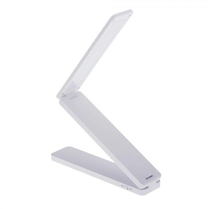 Battery powered LED lamp light - Foldable desk lamp - White - | Fashiongirl