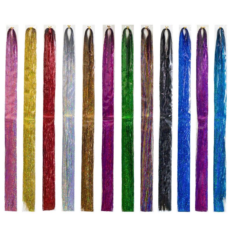 Bling Glitter Extensions 100 pcs glitter hair extensions 80 cm - Champagne gold - | Fashiongirl