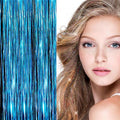 Bling Glitter Extensions 100 Stück Glitzer-Haarverlängerungen 80 cm – türkis – | Fashiongirl
