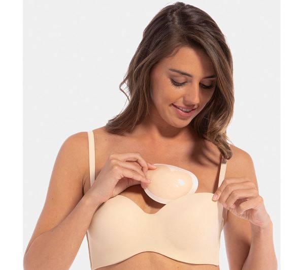 Bra inserts - Heart shaped push up pads for bra - Beige - Shapewear | Fashiongirl