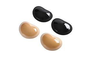 Bra inserts - Heart shaped push up pads for bra - Black - Shapewear | Fashiongirl