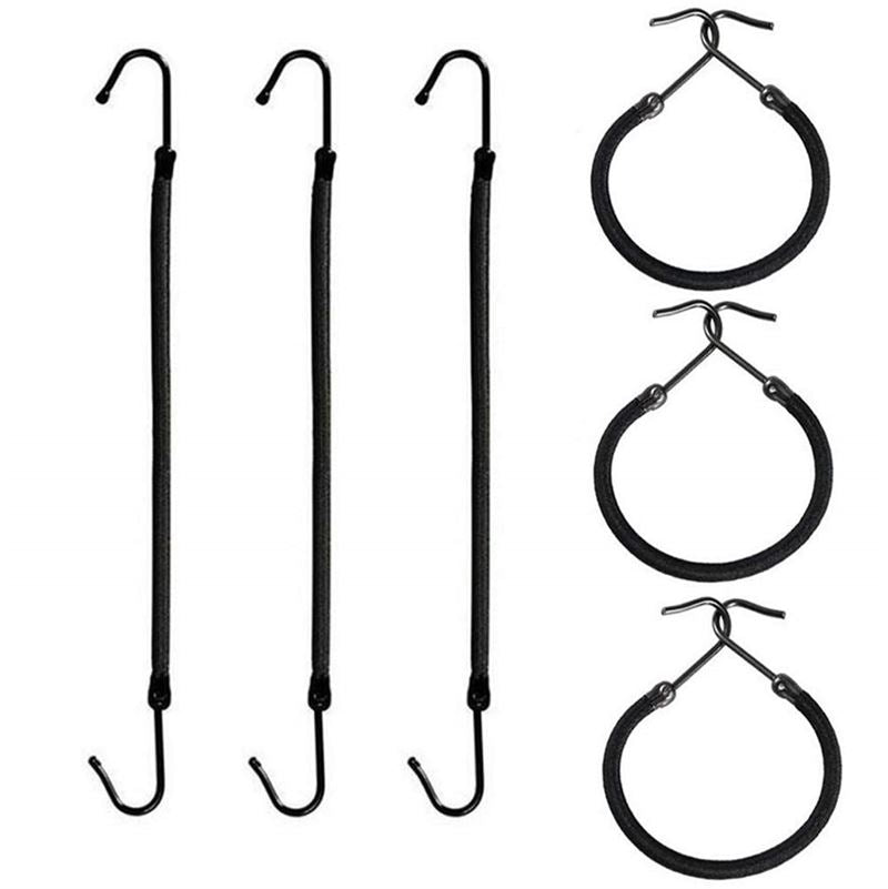Bungee Hair Elastic 1 pack (10 pcs.) - Black - Hair Accessories | Fashiongirl