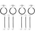 Bungee-Haargummi 1 Packung (10 Stück) – Schwarz – Haaraccessoires | Fashiongirl