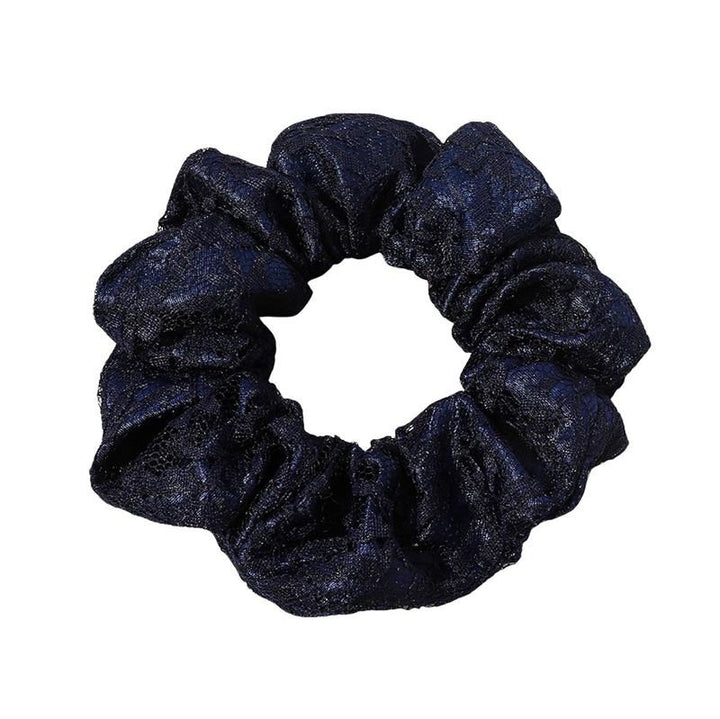 Chris Rubin Alice Scrunchie – Dunkelblau – Haaraccessoires