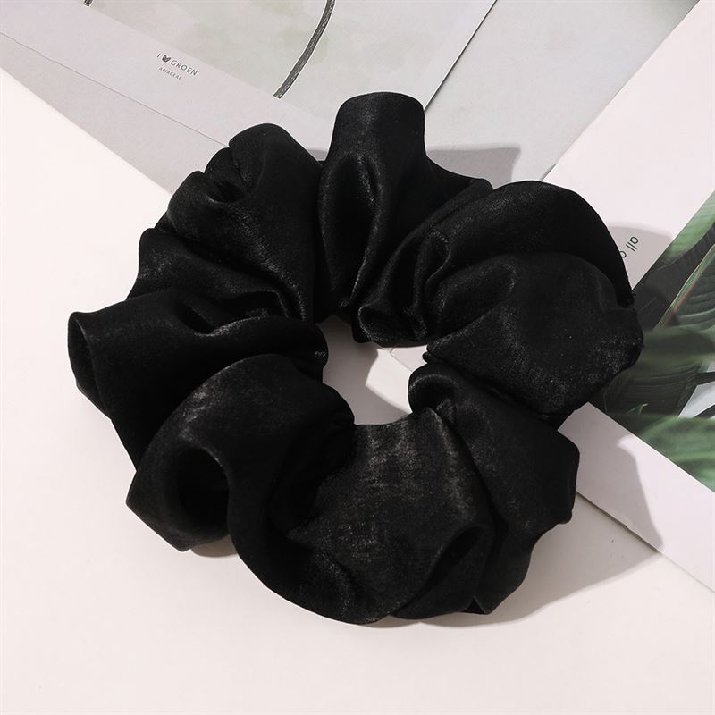 Chris Rubin Aris XL Scrunchie – Schwarz – Haaraccessoires