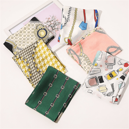 Chris Rubin Bella Seidenschal – Grün – | Fashiongirl