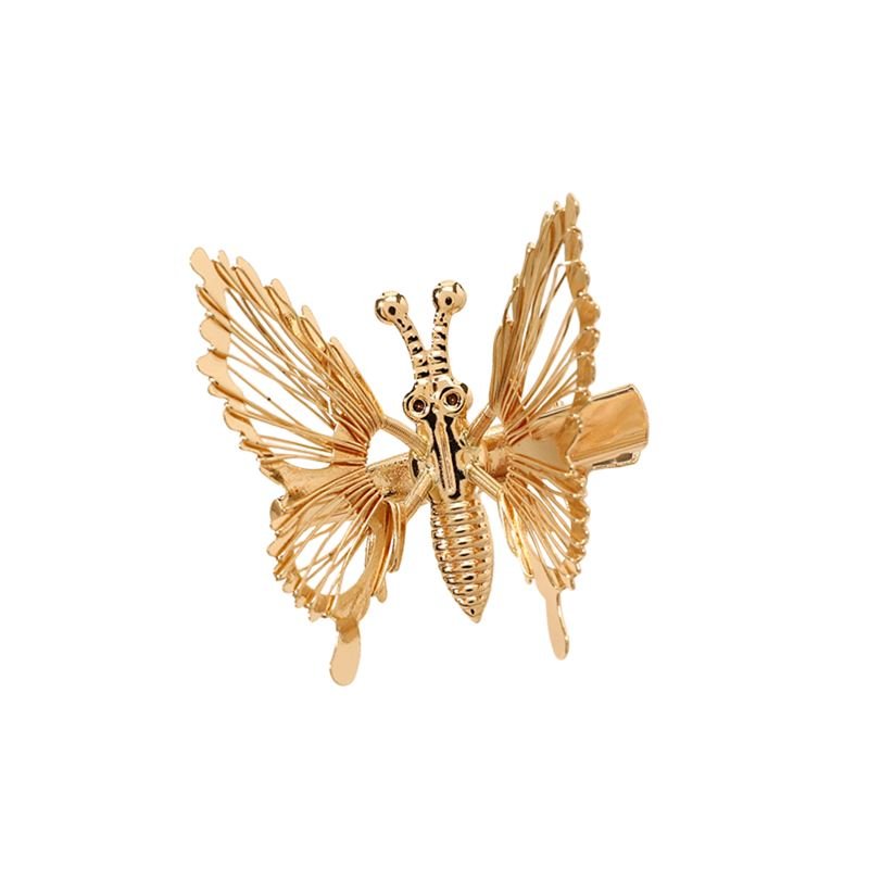Chris Rubin Butterfly Hair Claw - Gold - Hair Accessories | Fashiongirl
