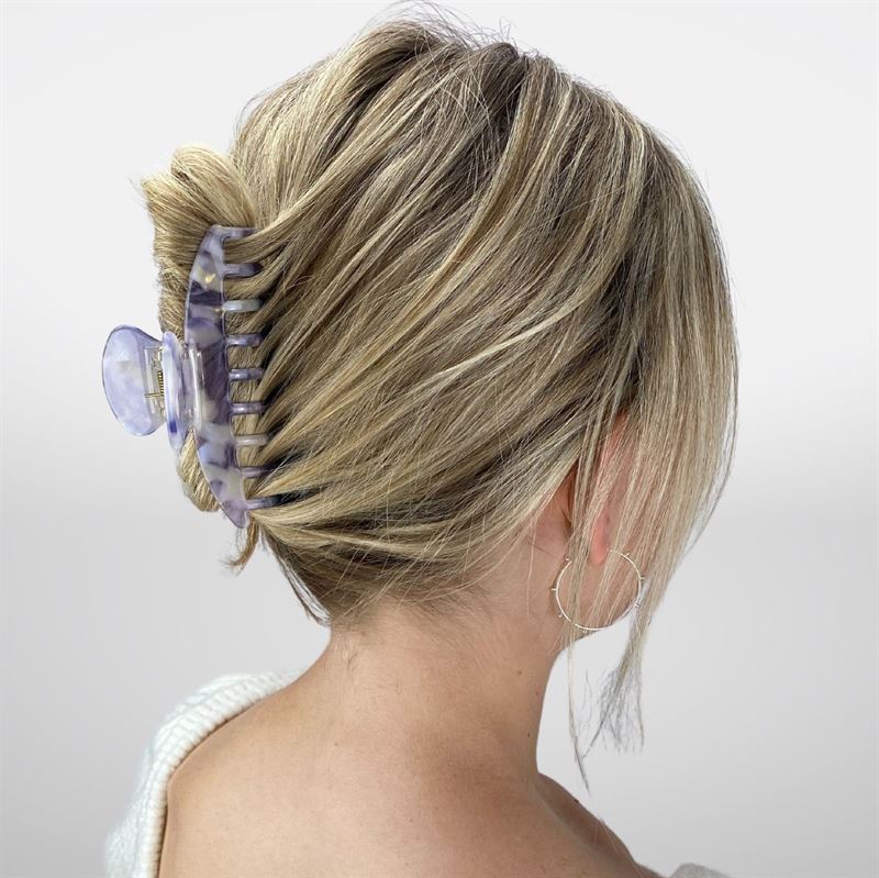 Chris Rubin Daze Hair Claw – Periwinkle Marble – Haaraccessoires | Fashiongirl