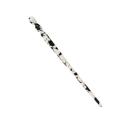 Chris Rubin Jade Hair Stick – Black Marble – | Fashiongirl