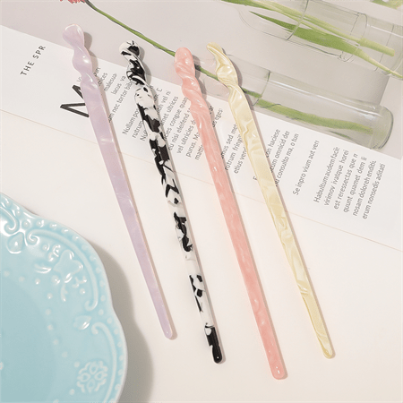 Chris Rubin Jade Hair Stick – Gelber Marmor – | Fashiongirl