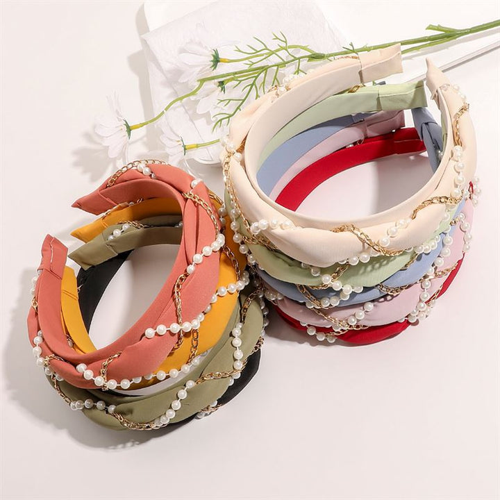 Chris Rubin Kiko Headband - Beige - Hair Accessories | Fashiongirl