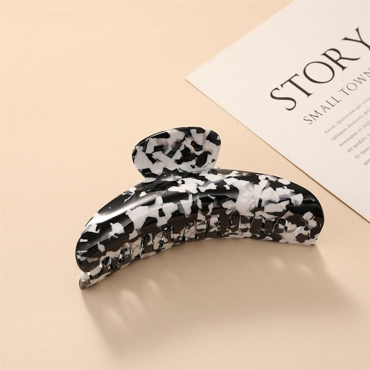 Chris Rubin Lydia Hair Claw – Black Marble – Haaraccessoires | Fashiongirl