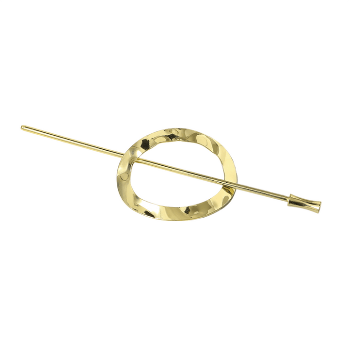 Chris Rubin Nova Oval Sliding Hair Claw – Gold – Haaraccessoires | Fashiongirl