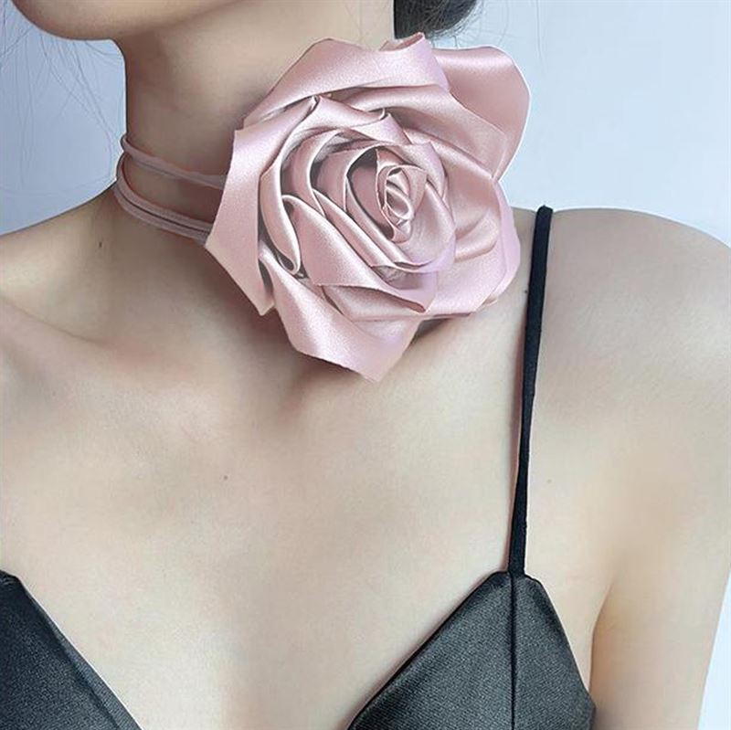 Chris Rubin Rosalia Choker-Halskette – Rosa – | Fashiongirl