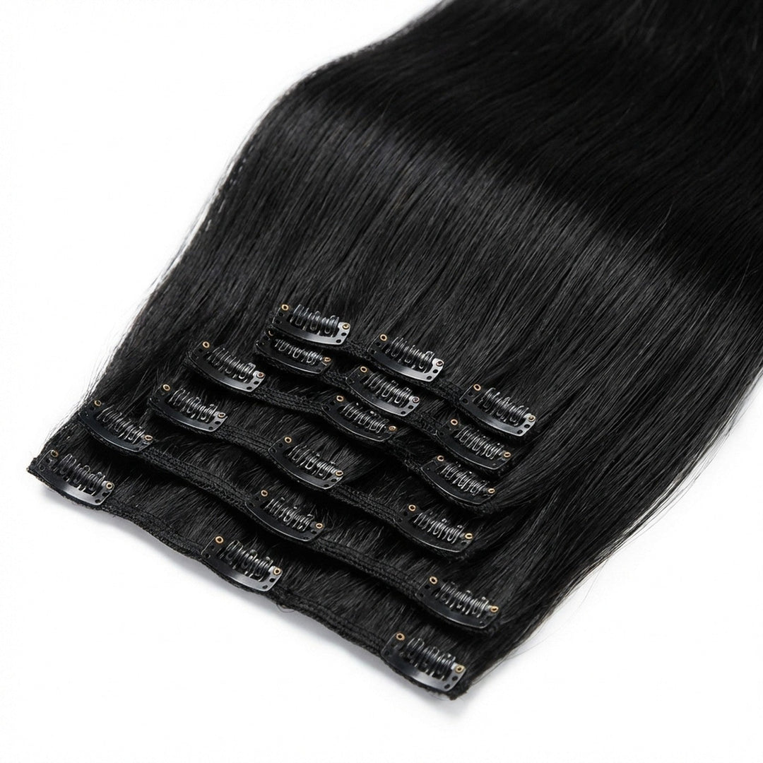 Clip In Extensions 1 black - Clip in Extensions - Fashiongirl