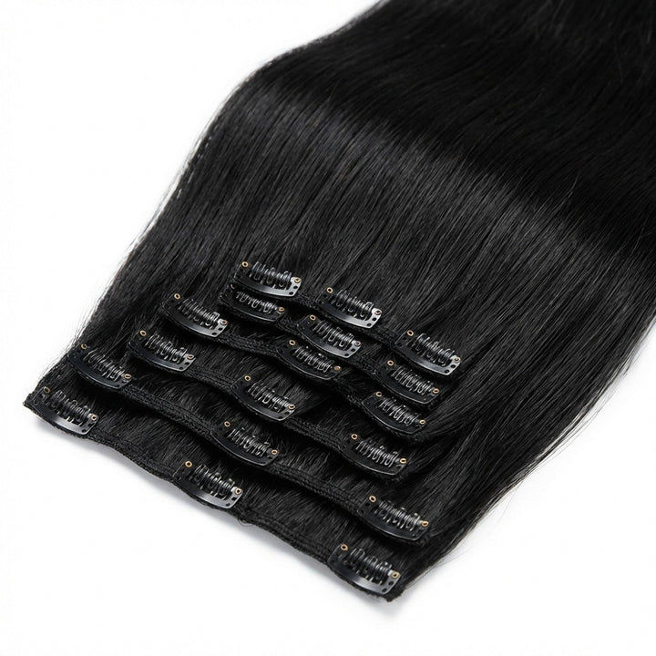 Clip In Extensions 1 black - Clip in Extensions - Fashiongirl