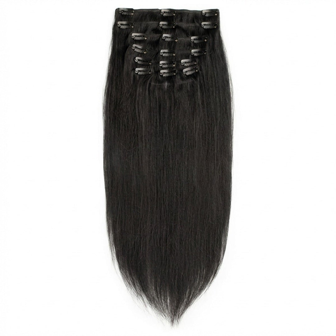 Clip In Extensions 1 black - Clip in Extensions - Fashiongirl