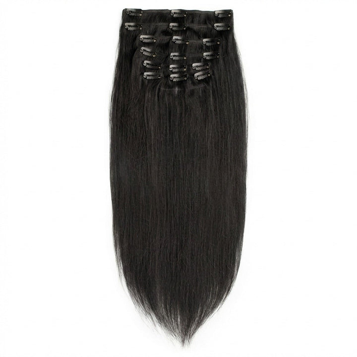 Clip In Extensions 1 black - Clip in Extensions - Fashiongirl