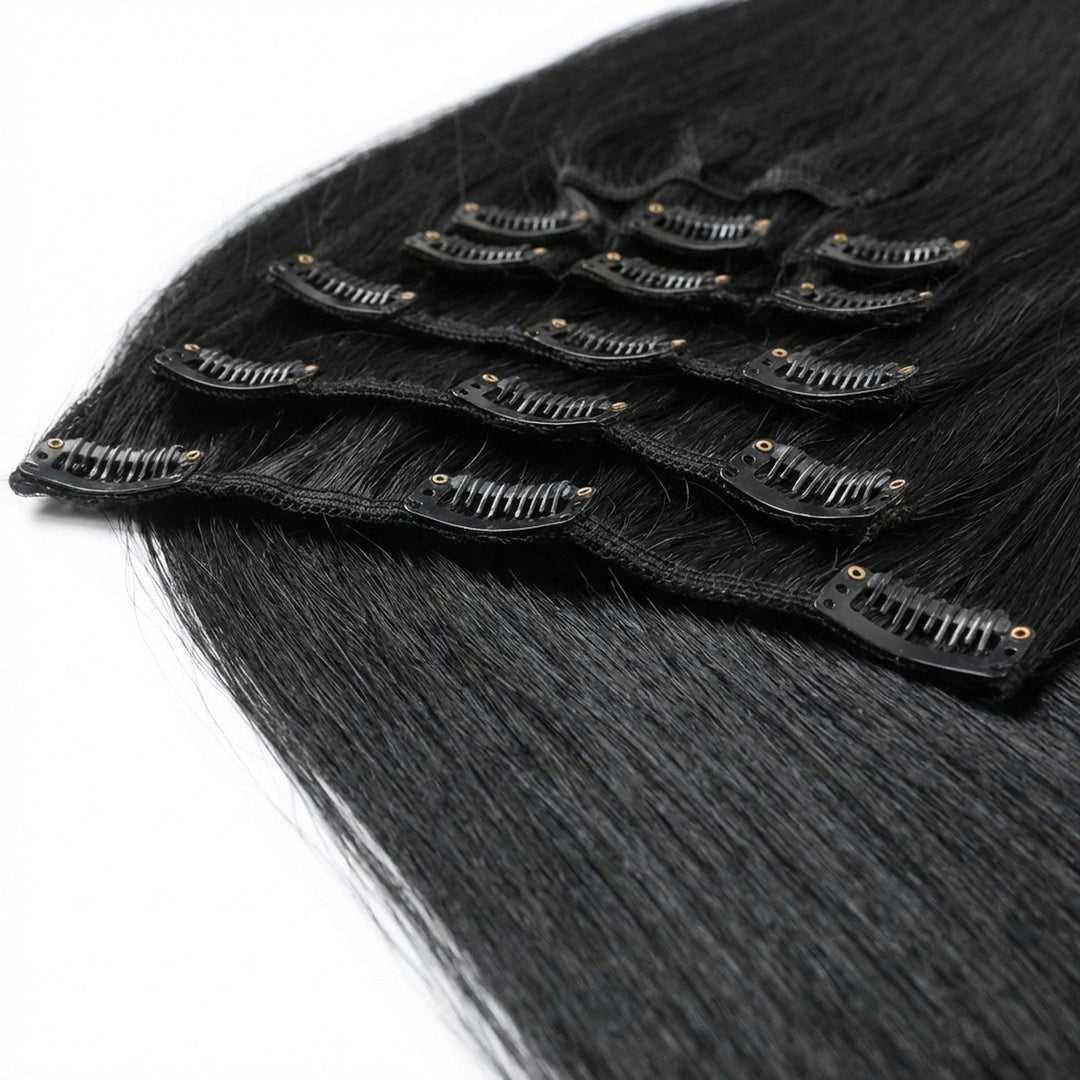Clip In Extensions 1 black - Clip in Extensions - Fashiongirl