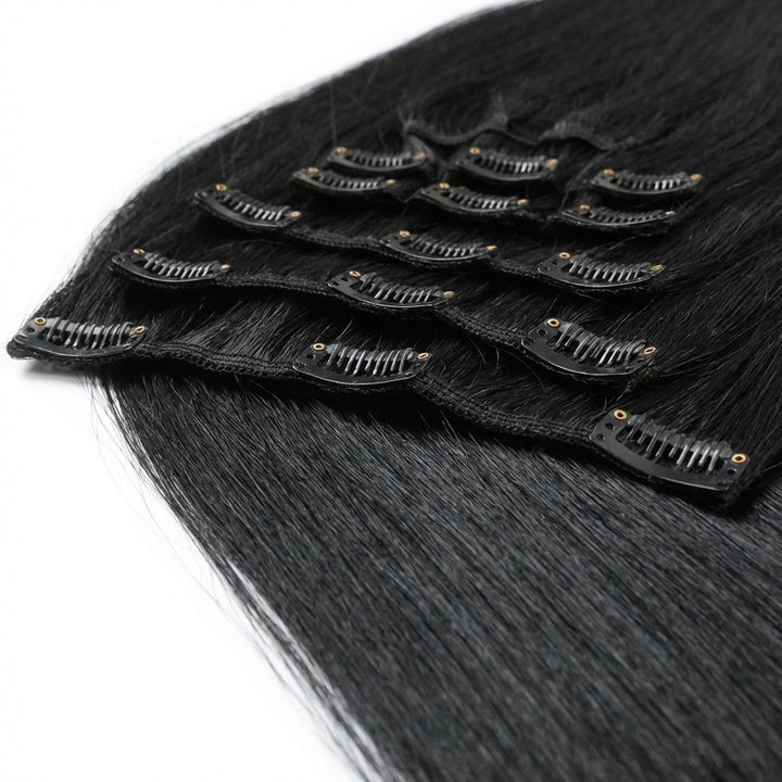 Clip In Extensions 1 Jet Black - Clip in Extensions - Fashiongirl