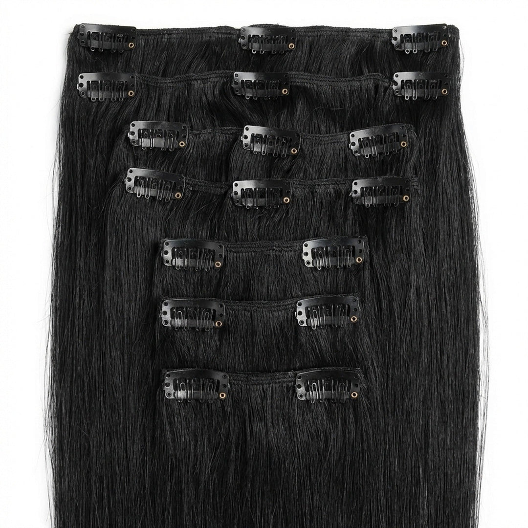 Clip In Extensions 1 Jet Black - Clip in Extensions - Fashiongirl