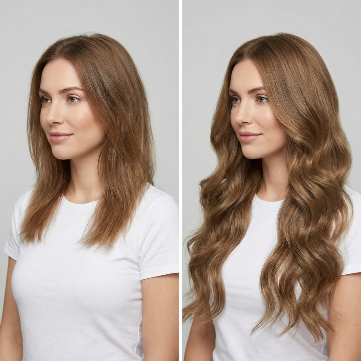 Clip In Extensions 12 light brown - Clip in Extensions - Fashiongirl