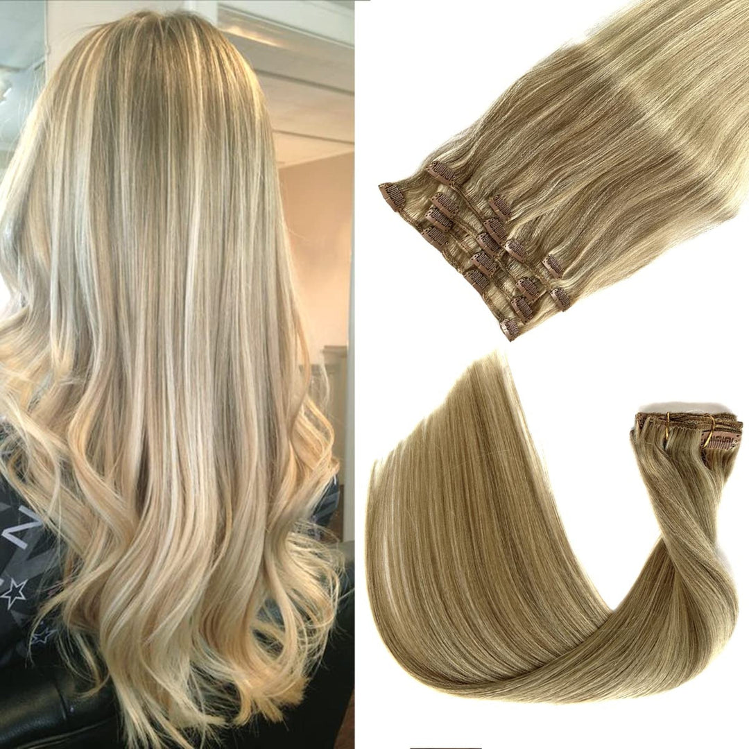 Clip In Extensions 18/613 Blond Mix - Fashiongirl