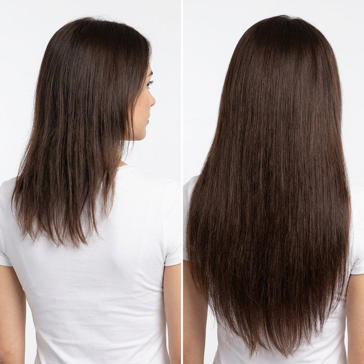 Clip In Extensions 2 Dark Brown - Clip in Extensions - Fashiongirl