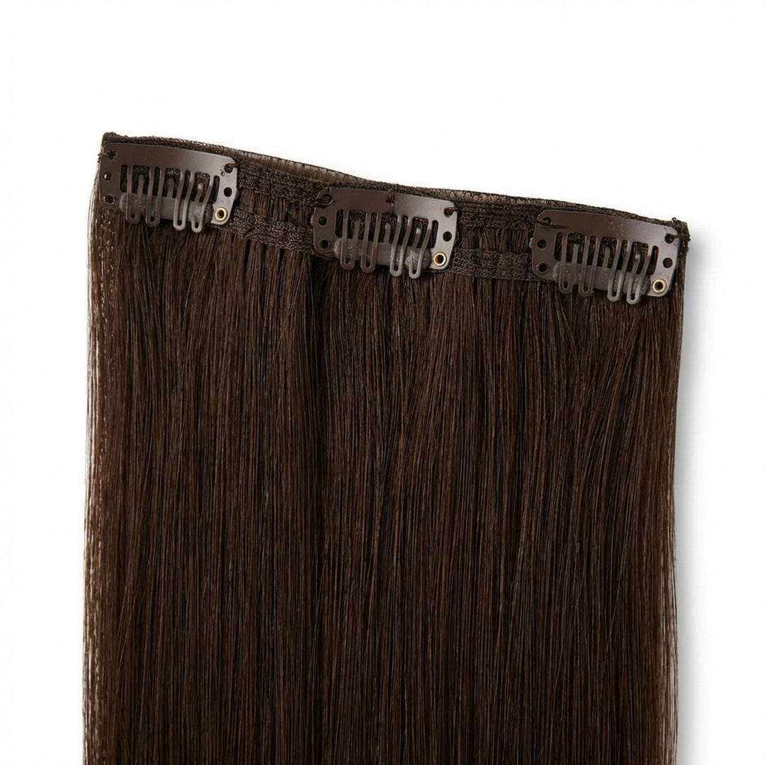 Clip In Extensions 4 Chocolate Brown - Clip in Extensions - Fashiongirl