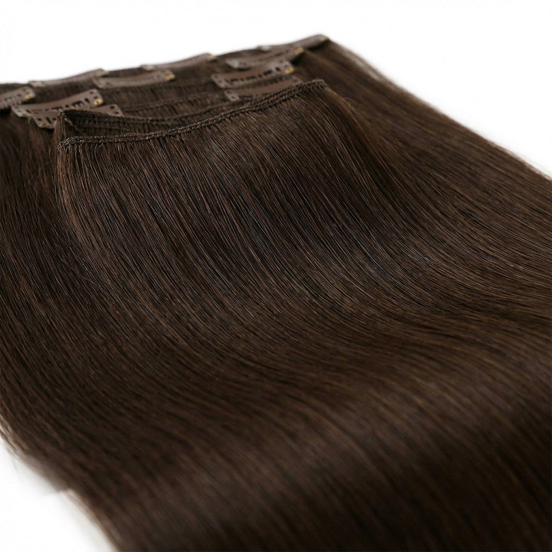 Clip In Extensions 4 Chocolate Brown - Clip in Extensions - Fashiongirl