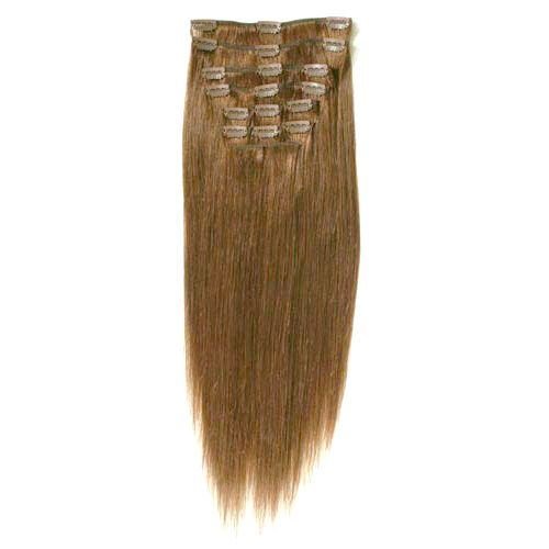 Clip In Extensions - 40 cm #12 light brown - | Fashiongirl
