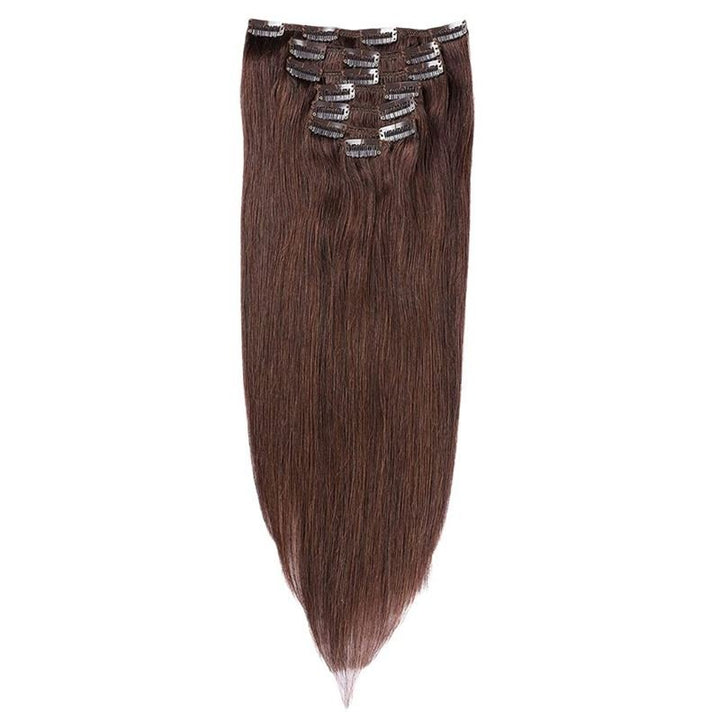 Clip In Extensions - 40 cm #2 Dark Brown - | Fashiongirl