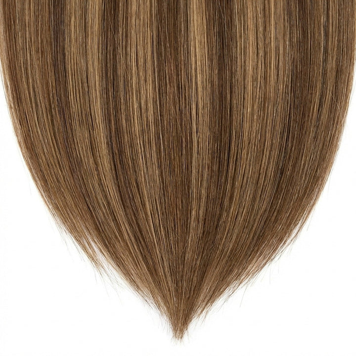Clip In Extensions 4/27 Brown/ Medium Blonde Mix - Clip in Extensions - Fashiongirl