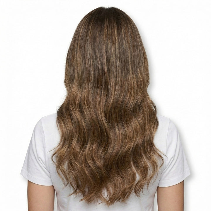 Clip In Extensions 4/27 Brown/ Medium Blonde Mix - Clip in Extensions - Fashiongirl