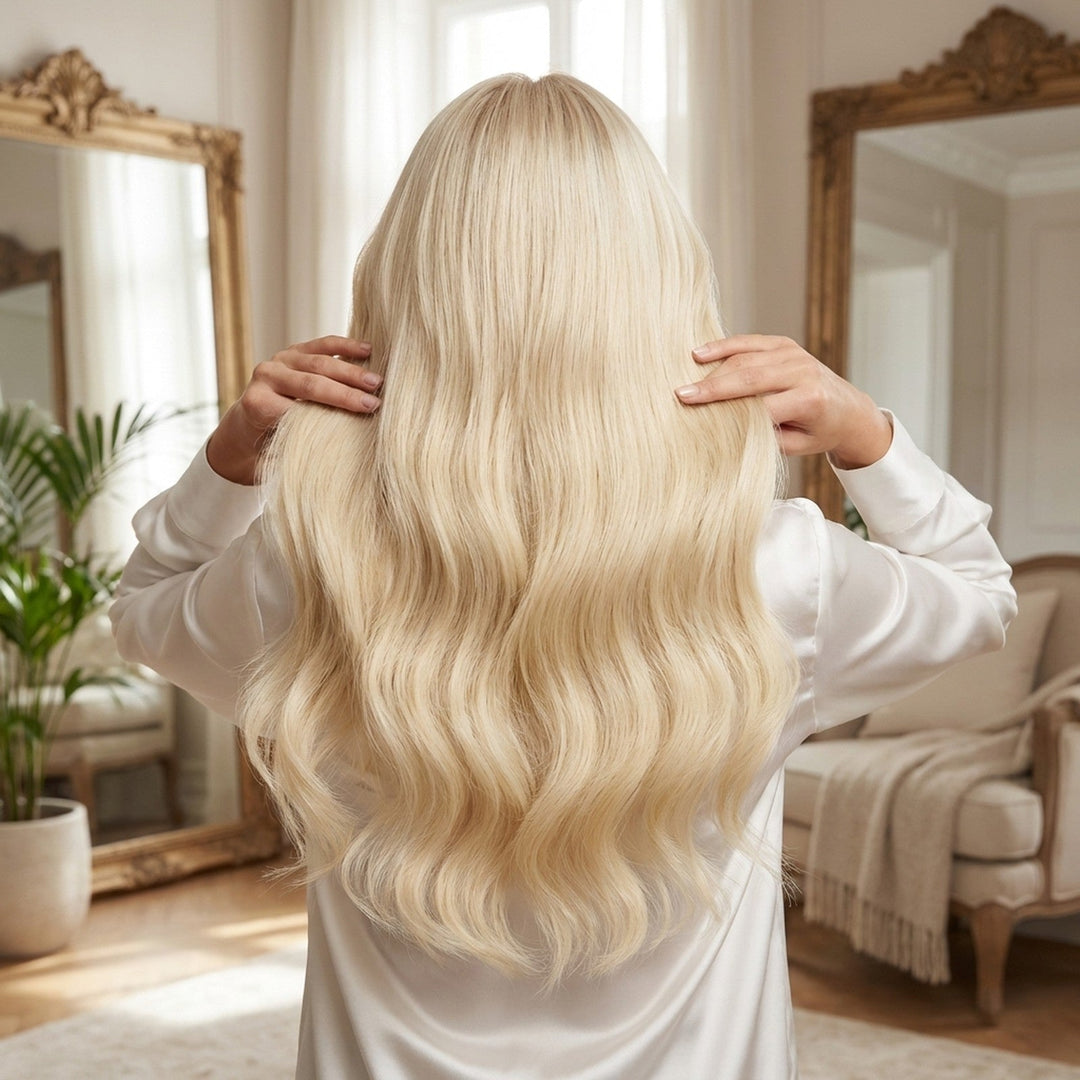 Clip In Extensions 60 platinum blonde - Clip in Extensions - Fashiongirl