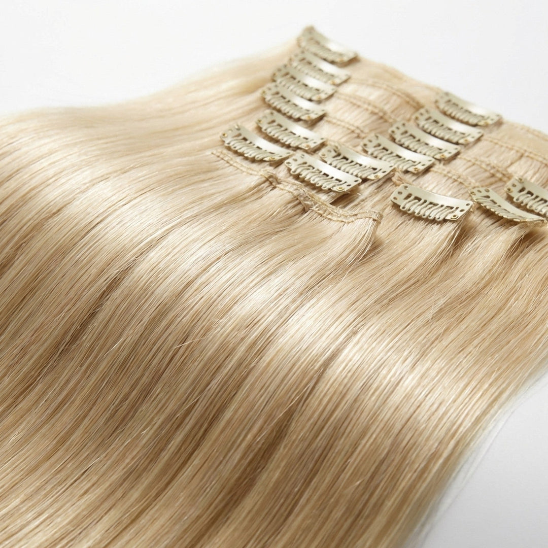 Clip In Extensions 60 platinum blonde - Clip in Extensions - Fashiongirl