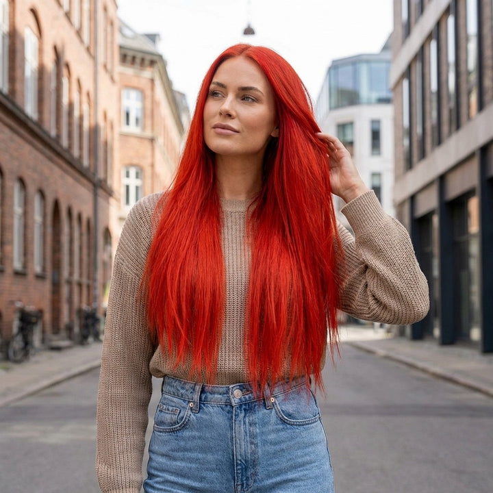 Clip In Extensions  Fire Red - Clip in Extensions - Fashiongirl