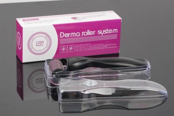 Dermaroller 1200 needles with 1.0 Titanium needles for thighs, body, - Dermaroller