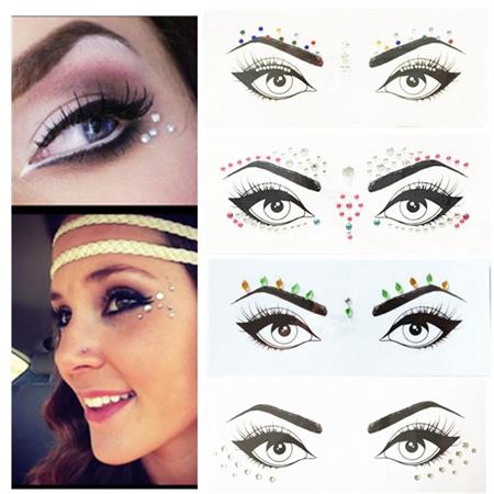 Face Jewels - Face diamonds - 80 pcs crystal diamonds - | Fashiongirl